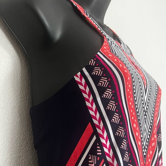 EUC Trixxie Geometric Halter Midi Size M/L - Picture 3 of 6